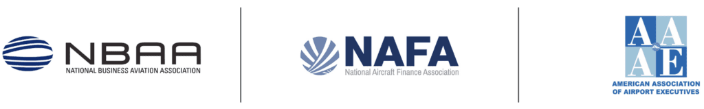 NBAA, NAFA, and AAAE logos
